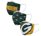 MASCHERINA FOCO 3 PACK ADULTO  GREEN BAY PACKERS