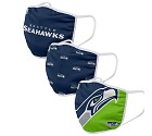 MASCHERINA FOCO 3 PACK ADULTO  SEATTLE SEAHAWKS