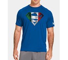 MAGLIA UNDER ARMOUR ALTER EGO SUPERMAN ITALIA UOMO  BLU ROYAL