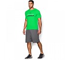 MAGLIA UNDER ARMOUR TRAINING WORDLOGO  VERDE FLUO