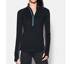 MAGLIA UNDER ARMOUR 1281251 COLDGEAR 1/2 ZIP  NERO