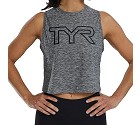 MAGLIA TYR AIRTEC W CROPPED TANK T39000  GRIGIO