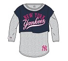 MAGLIA RAGAZZO MAJESTIC DOUBLE NEW YORK YANKEES GIRL  BLU NAVY