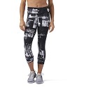 PANTALONE REEBOK CROSSFIT CF5902 W LEGGINGS LUX CAPRI  BIANCO/NERO