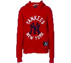 FELPA MAJESTIC MNY1289 OVERHEAD NEW YORK YANKEES BOY  ROSSO