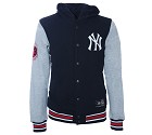 FELPA MAJESTIC MNY1427 FLEECE LETTERMAN  BLU