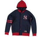 FELPA MAJESTIC MNY2359NL ARTIC LETTERMAN   BLU