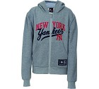 FELPA MAJESTIC MNY1287 YOUTH LOGO ZIP  GRIGIO