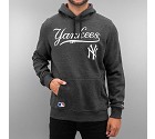 FELPA NEW ERA MLB HOODY NEW YORK YANKEES  GRIGIO