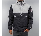 GIUBBOTTO NEW ERA MLB SMOCK JACKET  NERO GRIGIO