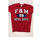 TSHIRT FRANKLIN MARSHALL TSMVA174W15  ROSSO