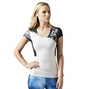 TSHIRT REEBOK CROSSFIT BK3139 ACTIVCHILL COMPRESSIVA  BIANCO