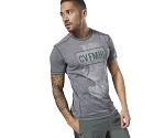 TSHIRT REEBOK CROSSFIT D94898 BURNOUT SS - SOLID  GRIGIO