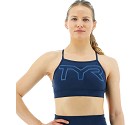 TOP SPORTIVO TYR BASE KINETIC BIG LOGO FGHSOL3A  BLU