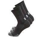 CALZA UNDER ARMOUR HEATGEAR CREW 1346751 3 PAIA  NERO