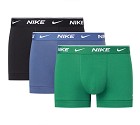 INTIMO NIKE DRY FIT EVERYDAY BOXER 3PACK  NERO VERDE AZZURRO