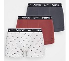 INTIMO NIKE DRY FIT EVERYDAY BOXER 3PACK  BIANCO GRIGIO BORDEAUX