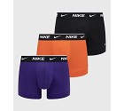 INTIMO NIKE EVERYDAY COTTON STRETCH 3 PACK  VIOLA ARANCIO NERO