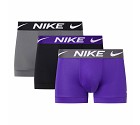 INTIMO NIKE DRY FIT ESSENTIAL  KE1156 1ME 3 PACK  NERO GRIGIO VIOLA