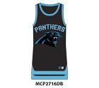 CANOTTA MAJESTIC 2716 NAILLE POLY GRAPHIC VEST  CAROLINA PANTHERS