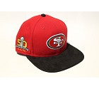 CAPPELLO NEW ERA 9FIFTY SB50 TEAM SUEDE   SAN FRANCISCO 49ERS