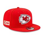 CAPPELLO NEW ERA 9FIFTY 2019 SIDELINE ROAD  KANSAS CITY CHIEFS