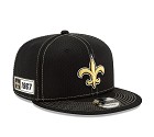 CAPPELLO NEW ERA 9FIFTY 2019 SIDELINE ROAD  NEW ORLEANS SAINTS