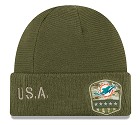 CAPPELLO NEW ERA SALUTE TO SERVICE KNIT 2019  MIAMI DOLPHINS